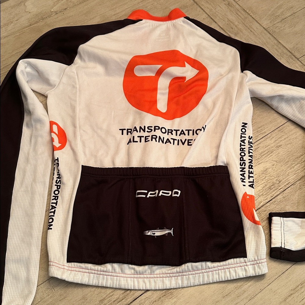 Women's Capo Cycling Jacket Performance Orange White size S - Picture 6 of 7